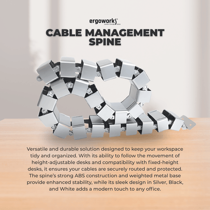 Ergoworks Under-Desk Accessories Cable Management Spine Ergoworks