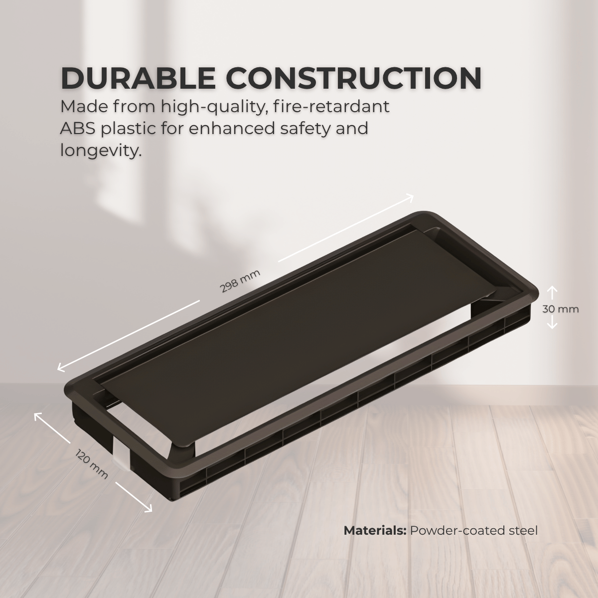 Ergoworks Under-Desk Accessories Cable Management Flip Cover Box Ergoworks