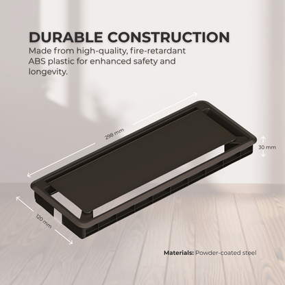 Ergoworks Under-Desk Accessories Cable Management Flip Cover Box Ergoworks