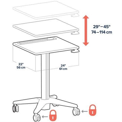 ERGOTRON LearnFit Sit-Stand Desk, Short Ergoworks