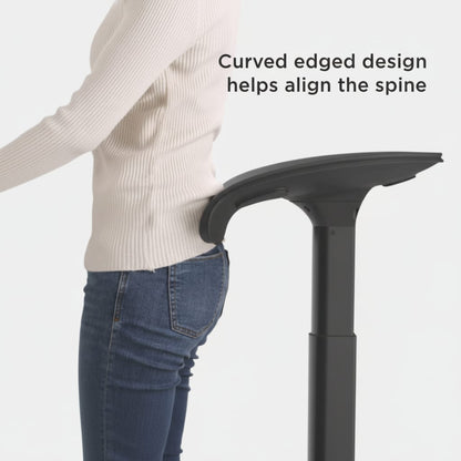 LEANRITE Desk Chair Black LeanX Ergo Standing Chair Ergoworks