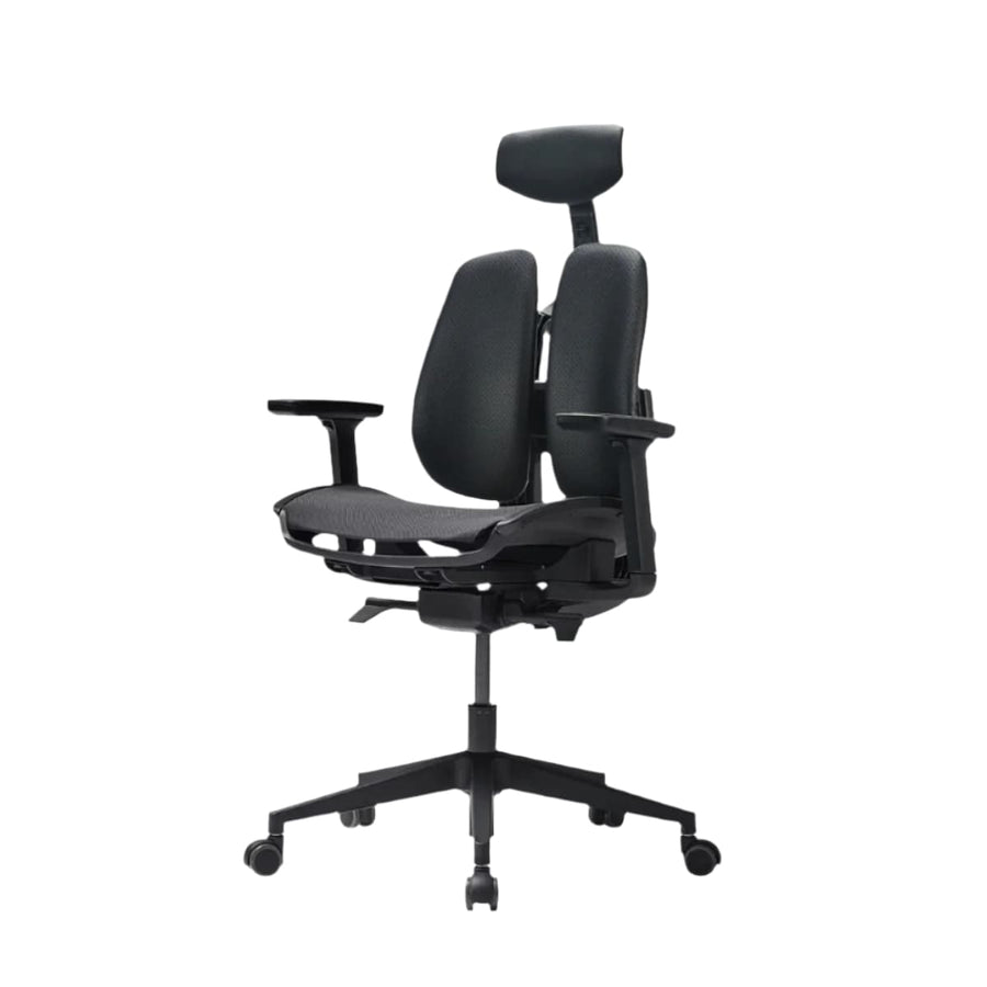 DUOREST Office Chairs S.Leather Black / Black D2 Dual Comfort Chair D2-200M Ergoworks