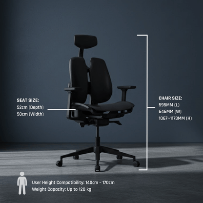DUOREST Office Chairs D2 Dual Comfort Chair D2-200M Ergoworks