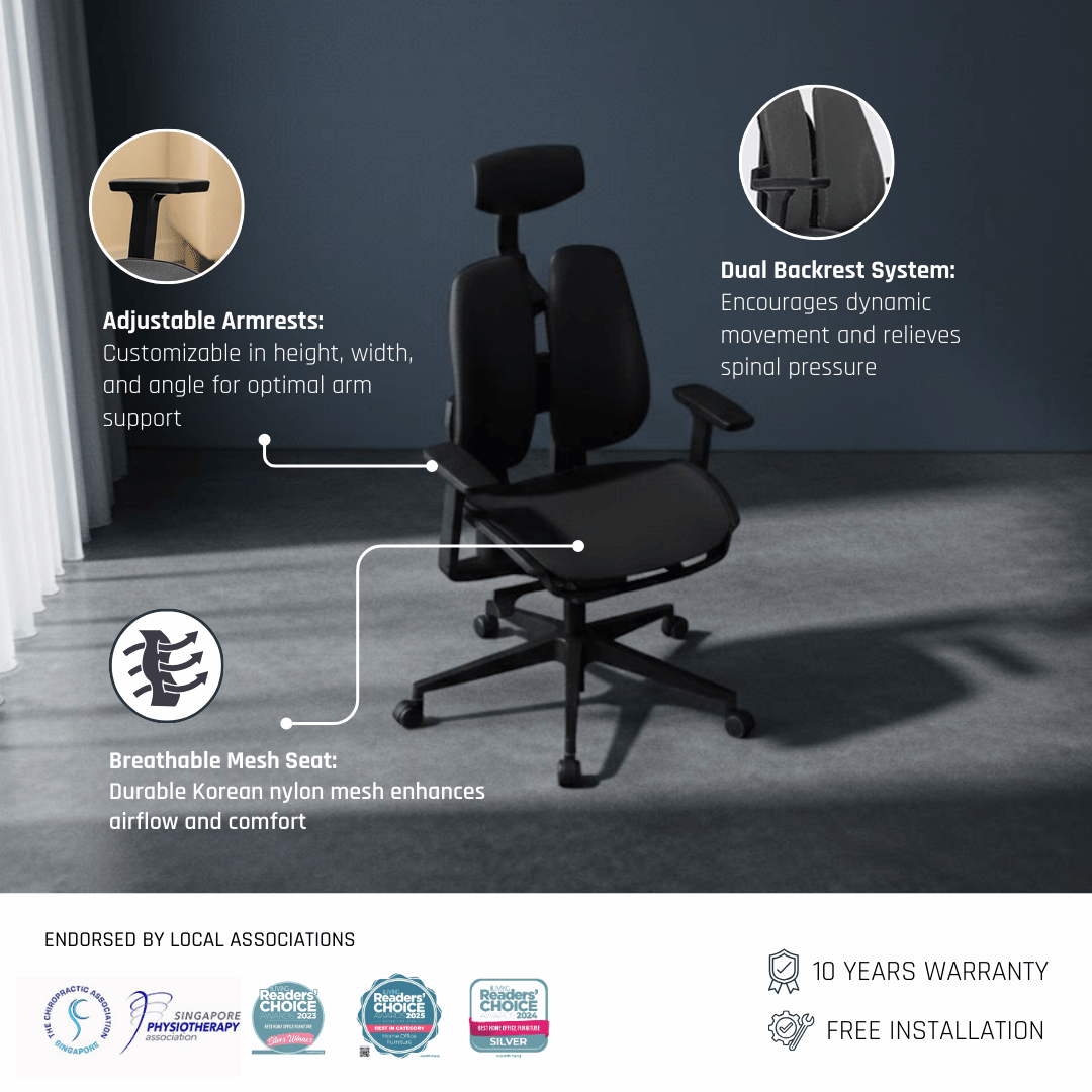 DUOREST Office Chairs D2 Dual Comfort Chair D2-200M Ergoworks