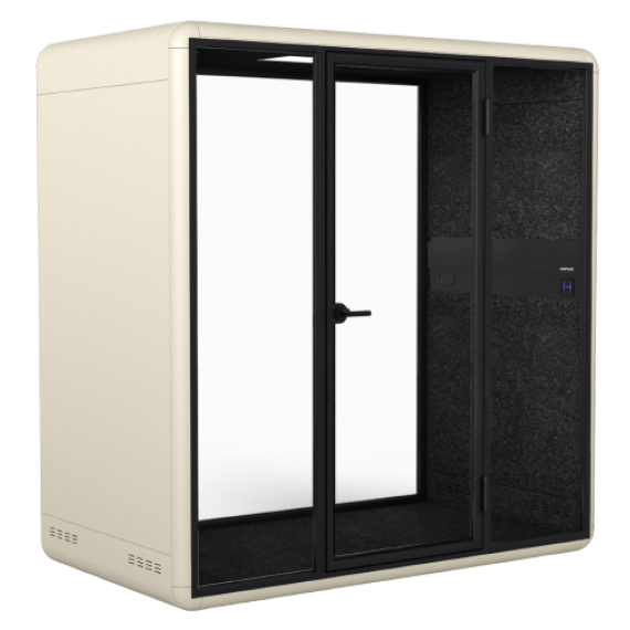 KOPLUS Meeting Pod KP2212DO-BK-WH-DG (BLACK/WHITE/DARK GREY) Soundproof KOLO DUO Meeting Pod With UV-C Lamp Ergoworks