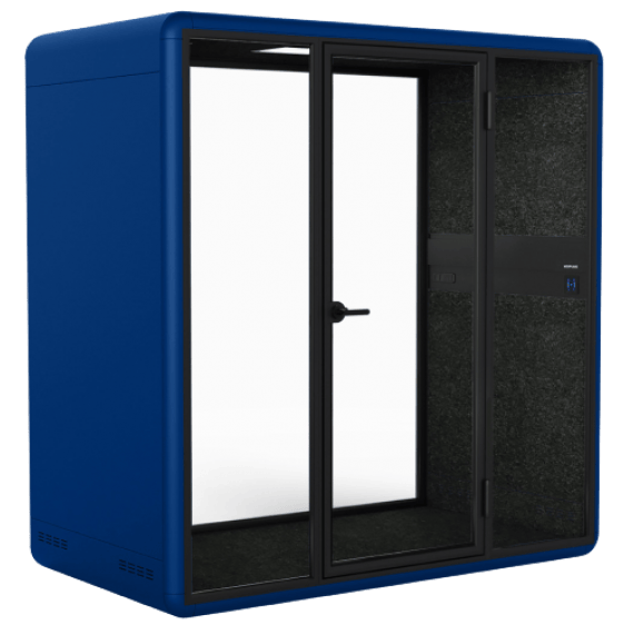 KOPLUS Meeting Pod KP2212DO-BK-WH-DG (BLACK/WHITE/DARK GREY) Soundproof KOLO DUO Meeting Pod With UV-C Lamp Ergoworks