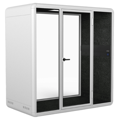 KOPLUS Meeting Pod KP2212DO-BK-WH-DG (BLACK/WHITE/DARK GREY) Soundproof KOLO DUO Meeting Pod With UV-C Lamp Ergoworks