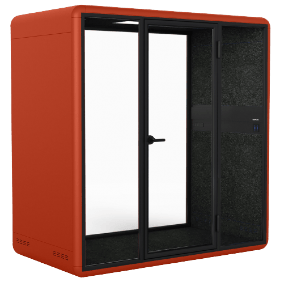 KOPLUS Meeting Pod KP2212DO-BK-WH-DG (BLACK/WHITE/DARK GREY) Soundproof KOLO DUO Meeting Pod With UV-C Lamp Ergoworks