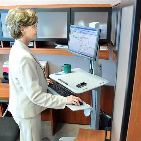 ERGOTRON WorkFit-C, Single LD Sit-Stand Workstation Ergoworks