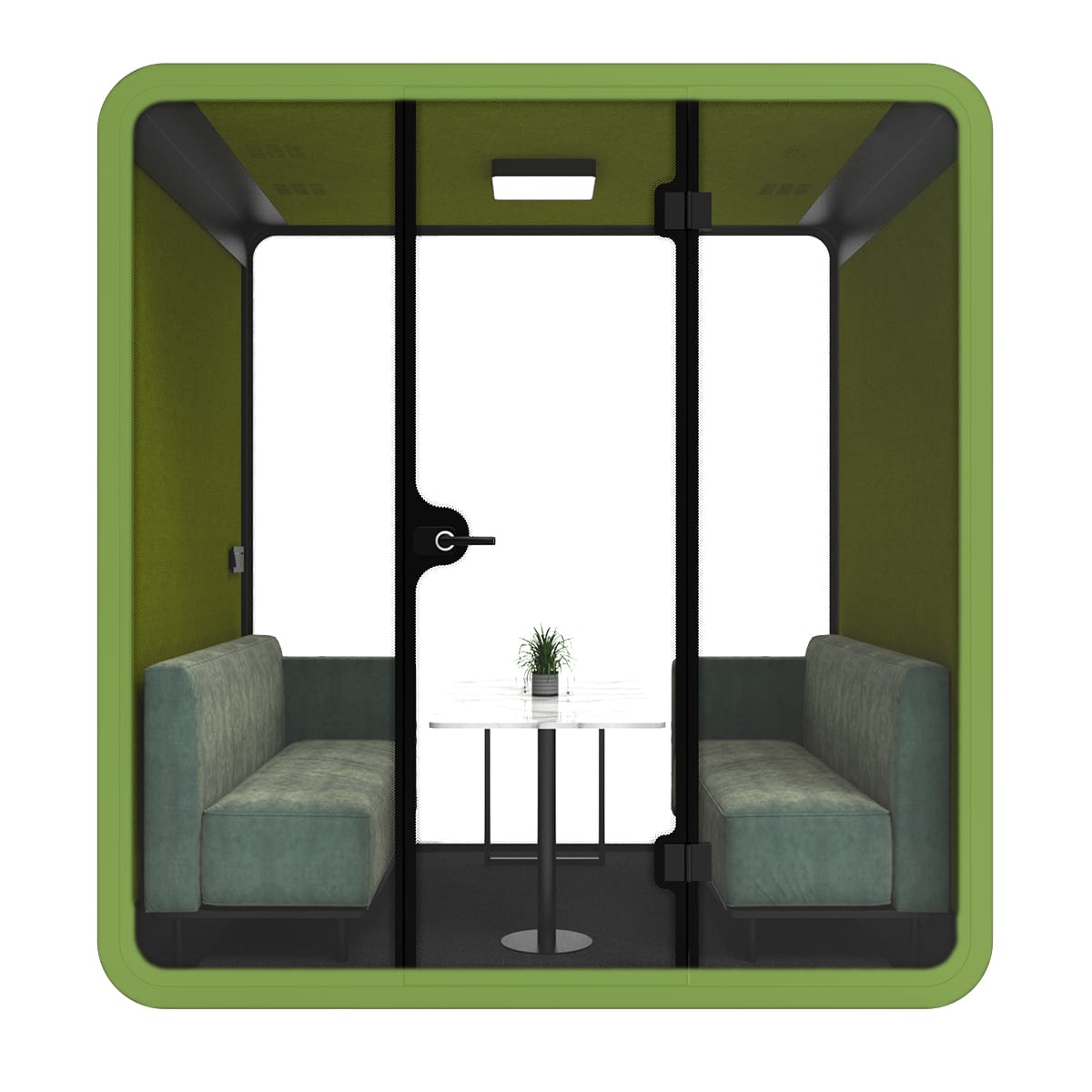 Ergoworks Meeting Pod Green Soundproof Acoustic Meeting Pod (4 to 6 pax) Ergoworks