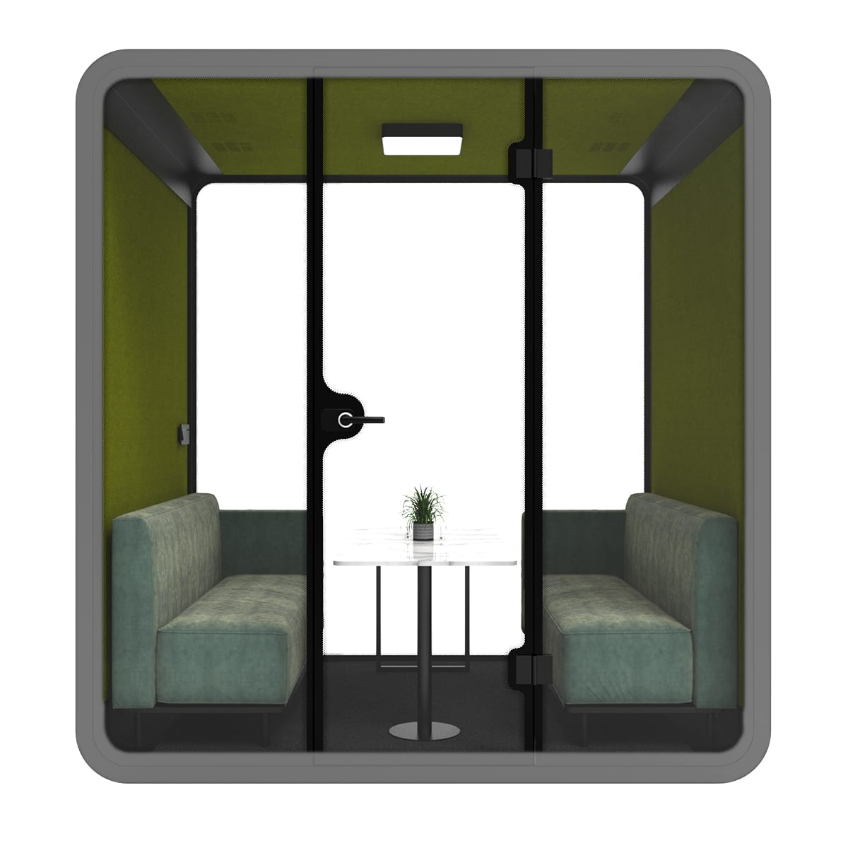 Ergoworks Meeting Pod Grey Soundproof Acoustic Meeting Pod (4 to 6 pax) Ergoworks