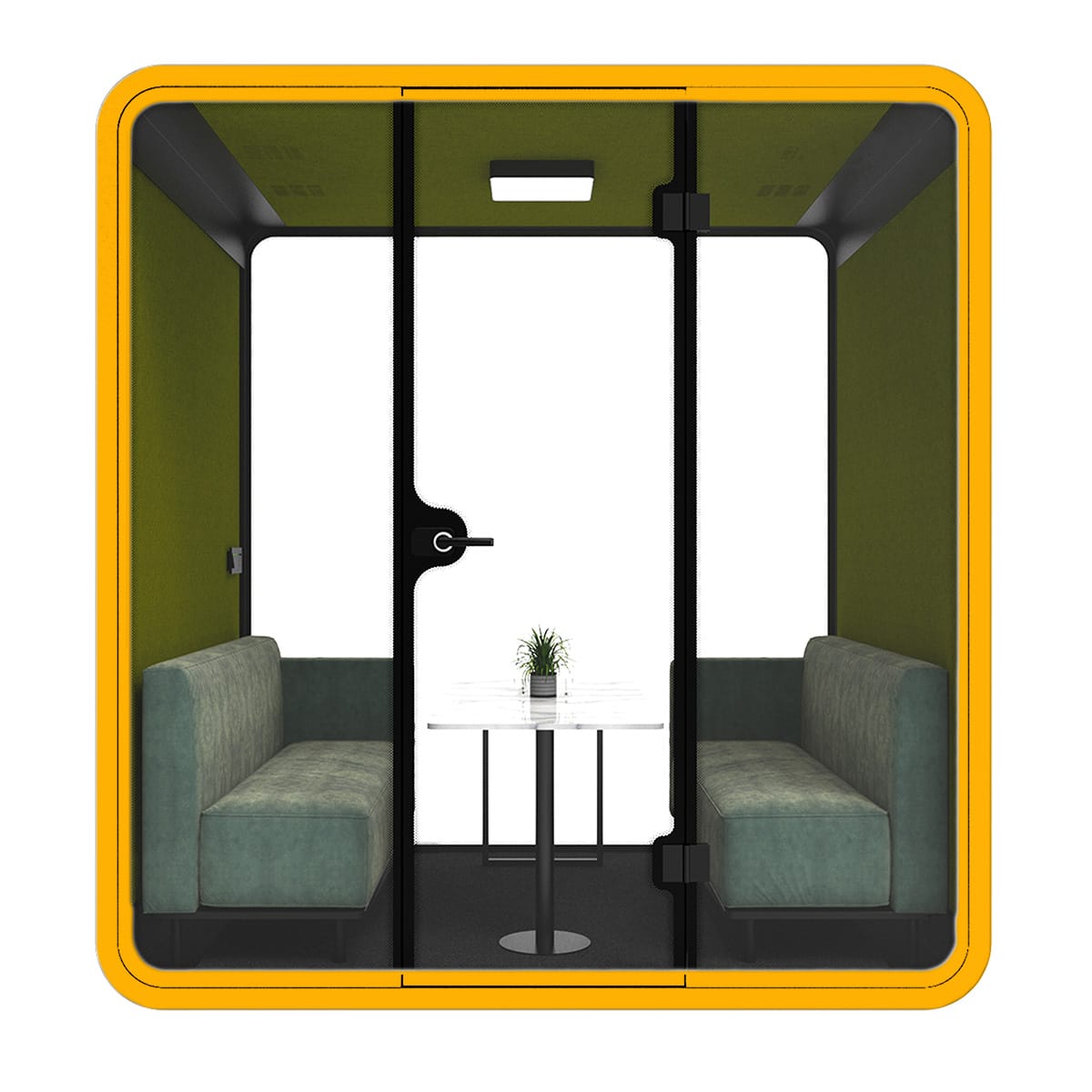 Ergoworks Meeting Pod Orange Soundproof Acoustic Meeting Pod (4 to 6 pax) Ergoworks