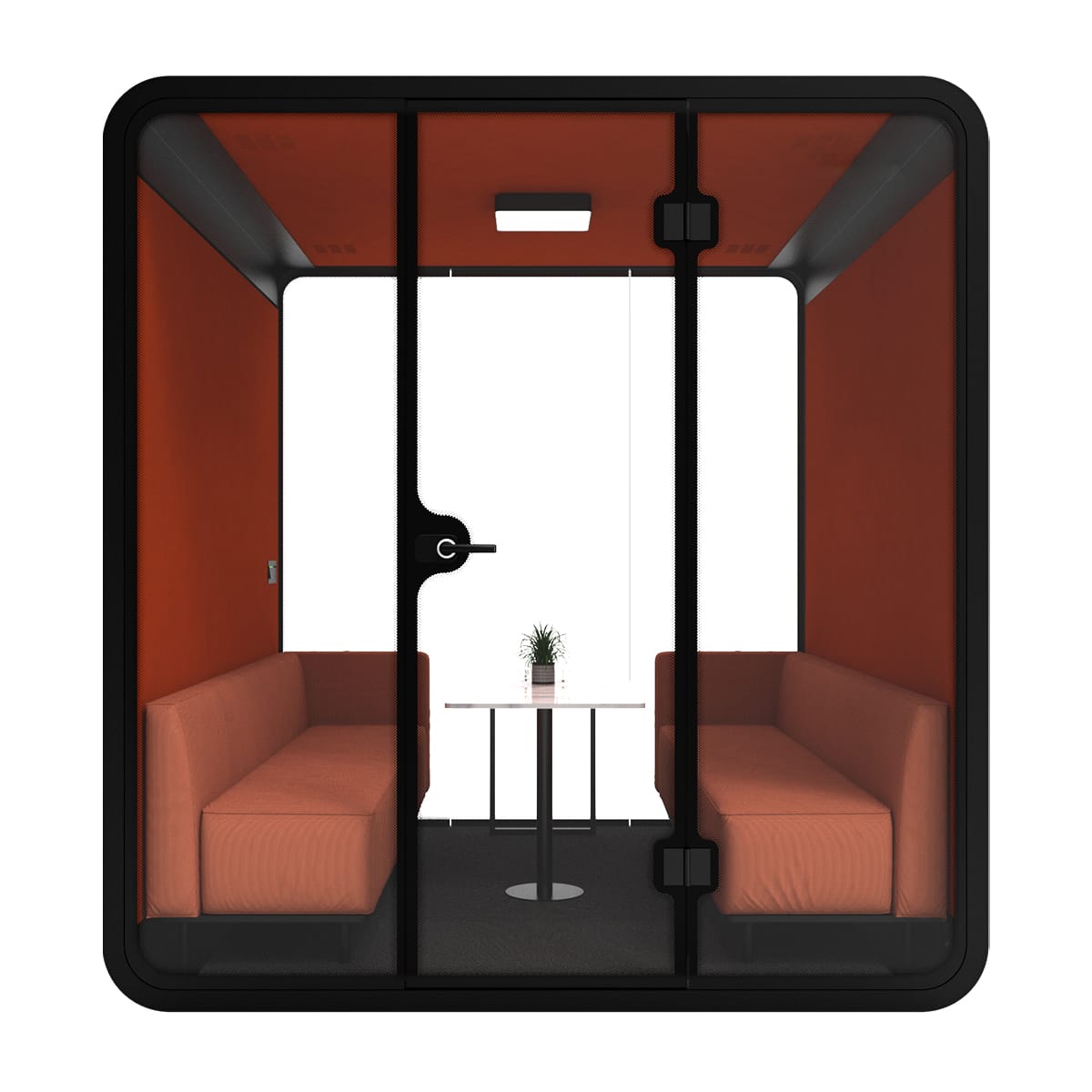 Ergoworks Meeting Pod Black Soundproof Acoustic Office Pod (6 to 8 pax) Ergoworks