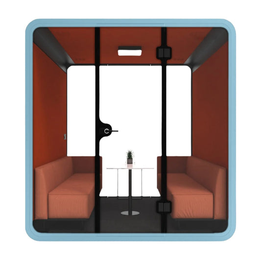 Ergoworks Meeting Pod Blue Soundproof Acoustic Office Pod (6 to 8 pax) Ergoworks