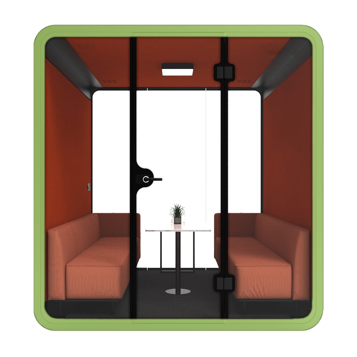 Ergoworks Meeting Pod Green Soundproof Acoustic Office Pod (6 to 8 pax) Ergoworks