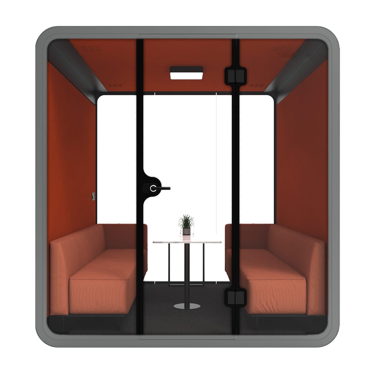 Ergoworks Meeting Pod Grey Soundproof Acoustic Office Pod (6 to 8 pax) Ergoworks