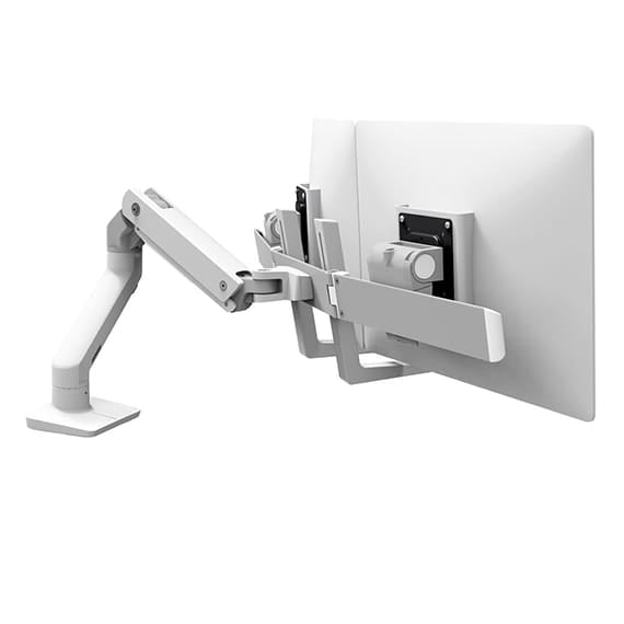ERGOTRON Monitor Arm HX Desk Mount Dual Monitor Arm (white) Ergoworks