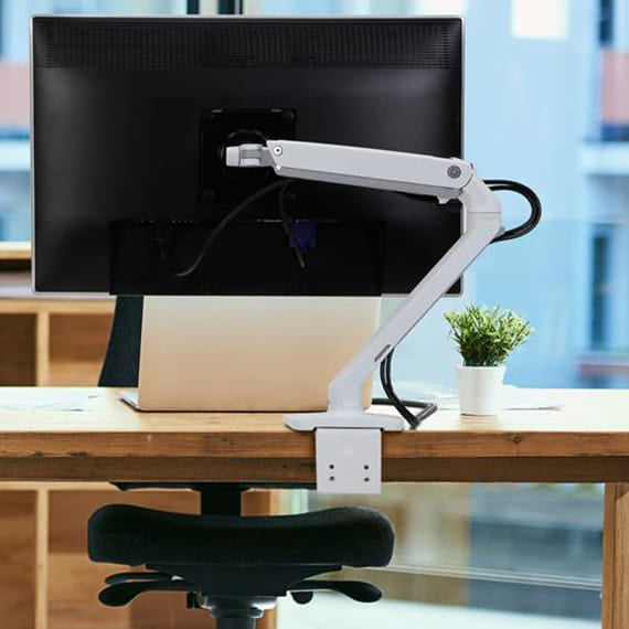 ERGOTRON Monitor Arm MXV Desk Mount Monitor Arm (white) Ergoworks