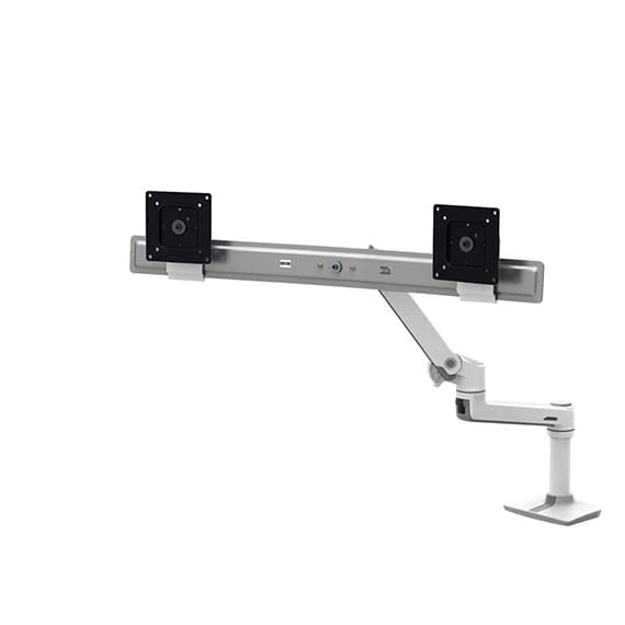 ERGOTRON Monitor Arm LX Desk Dual Direct Monitor Arm (white) Ergoworks