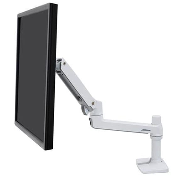 ERGOTRON Monitor Arm LX Desk Mount LCD Monitor Arm, White Ergoworks