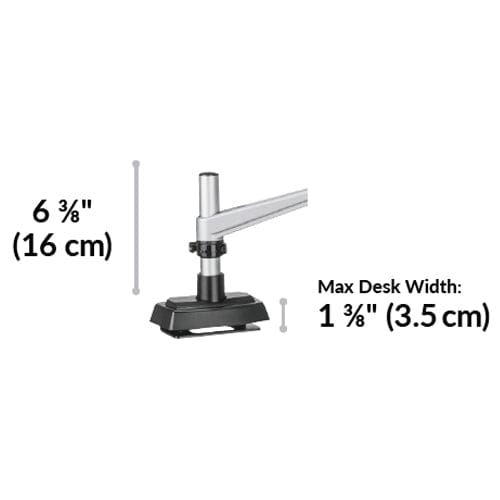 VARIDESK Monitor Arm Silver Varidesk Desk Mount Single Monitor Arm Ergoworks