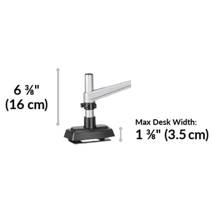 VARIDESK Monitor Arm Silver Varidesk Desk Mount Single Monitor Arm Ergoworks