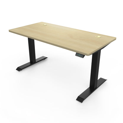 Ergoworks Electric Desk Maple (MFC325) (+$30) / Black [Customizable] Signature Standing Desk, MFC Tabletop (White Frame Pre-Order) Ergoworks