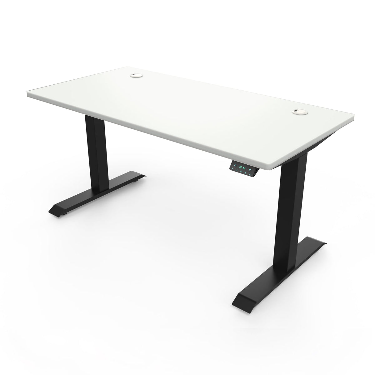 Ergoworks Electric Desk White (MFC101) / Black [Customizable] Signature Standing Desk, MFC Tabletop (White Frame Pre-Order) Ergoworks