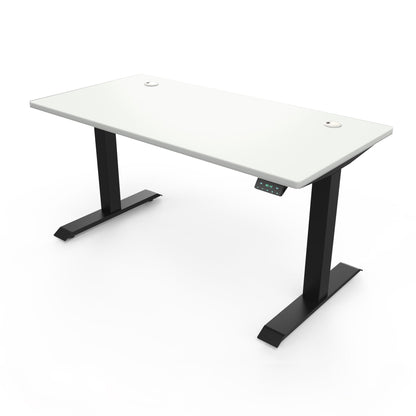 Ergoworks Electric Desk White (MFC101) / Black [Customizable] Signature Standing Desk, MFC Tabletop (White Frame Pre-Order) Ergoworks