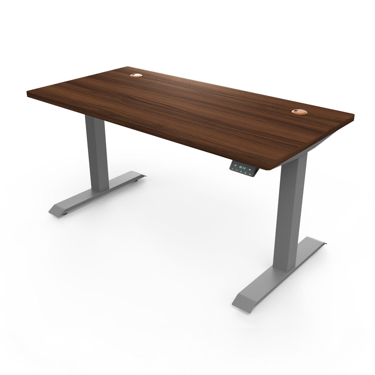 Ergoworks Electric Desk Noce Champagne (MFCAP5) (+$30) / Grey / 1200mmx700mm [Customizable] Signature Standing Desk, MFC Tabletop Ergoworks