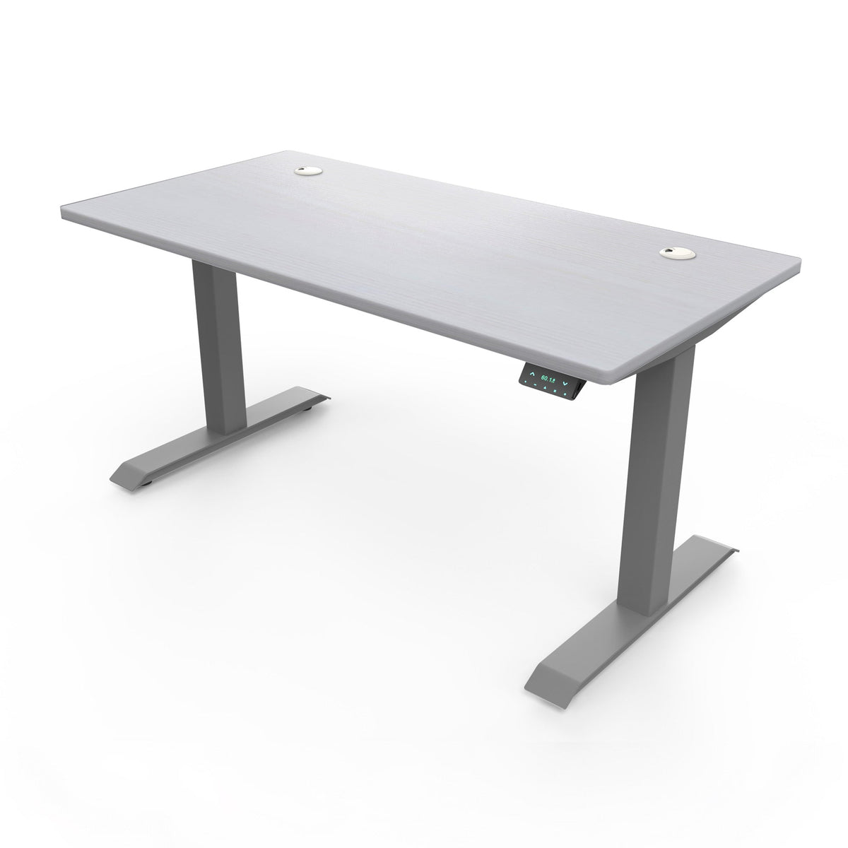 Ergoworks Electric Desk White Wash Pearl (MFCOB8) (+$30) / Grey / 1200mmx700mm [Customizable] Signature Standing Desk, MFC Tabletop Ergoworks