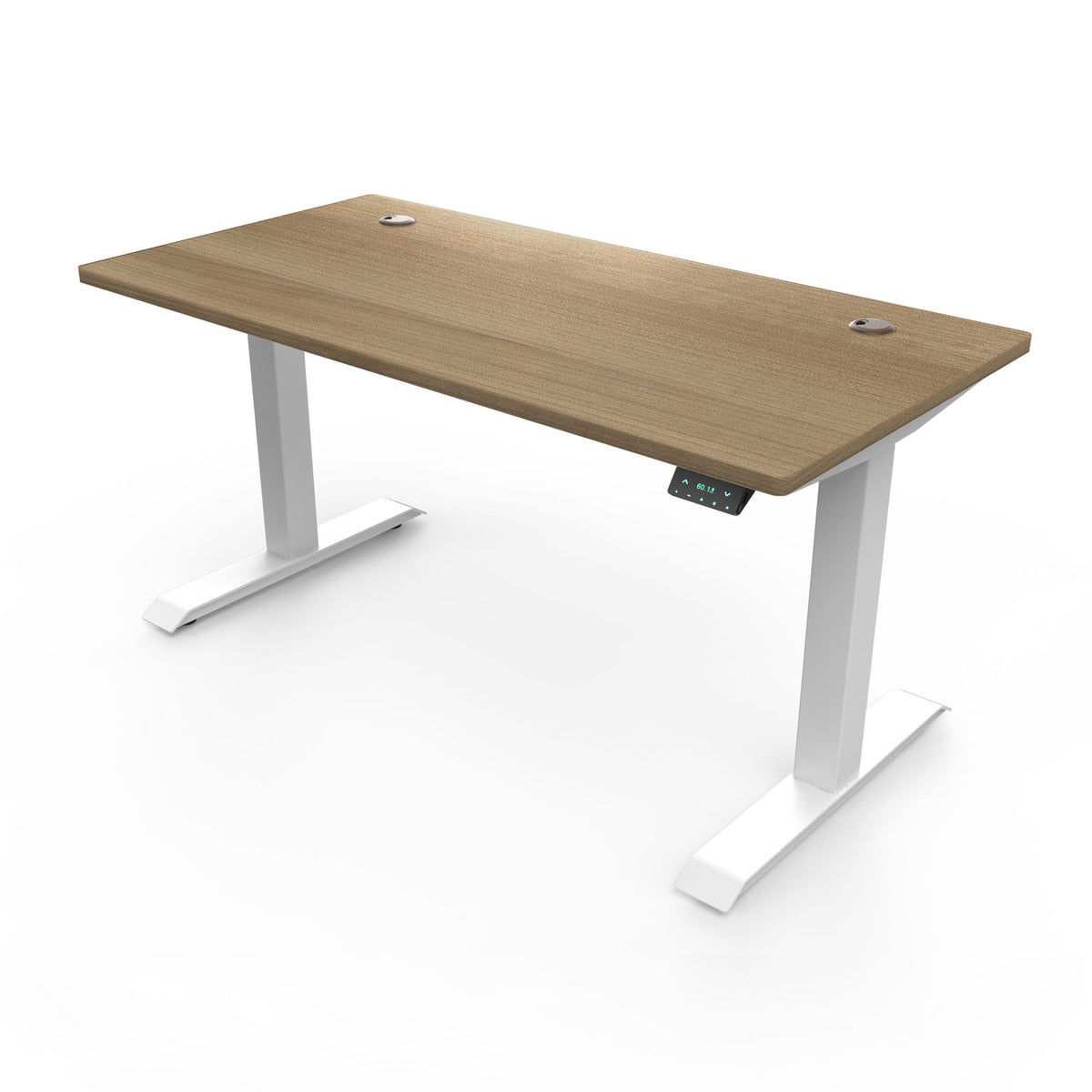 Ergoworks Electric Desk Cherry Cappuccino (MFC067) (+$30) / White [Customizable] Signature Standing Desk, MFC Tabletop (White Frame Pre-Order) Ergoworks