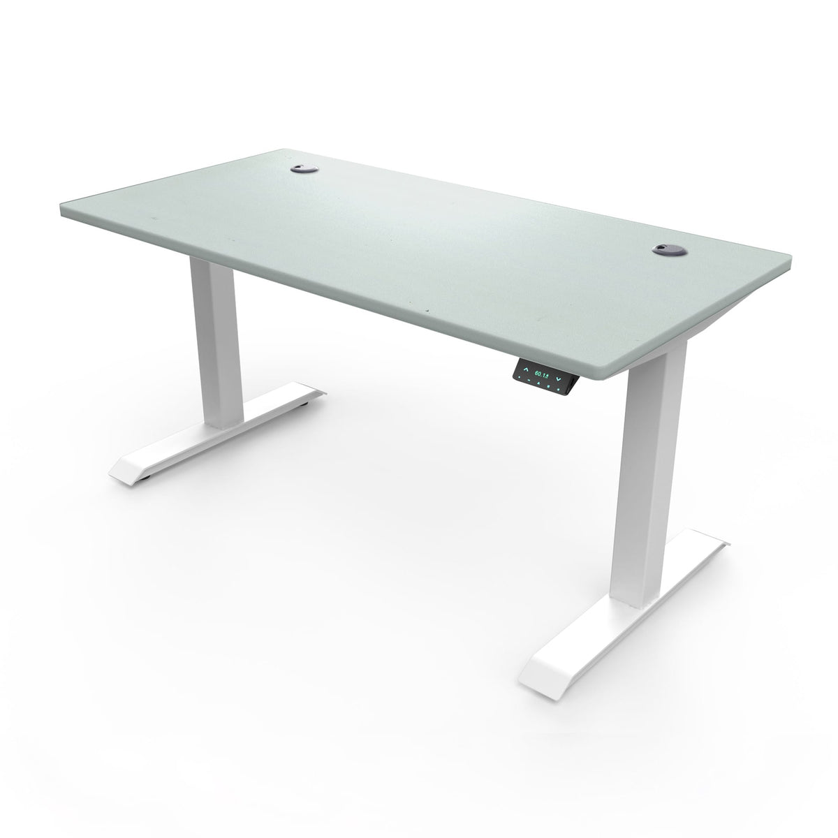 Ergoworks Electric Desk Grey (MFC203) (+$30) / White [Customizable] Signature Standing Desk, MFC Tabletop (White Frame Pre-Order) Ergoworks