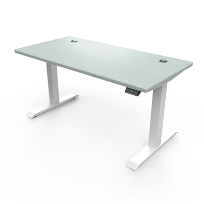 Ergoworks Electric Desk Grey (MFC203) (+$30) / White [Customizable] Signature Standing Desk, MFC Tabletop (White Frame Pre-Order) Ergoworks
