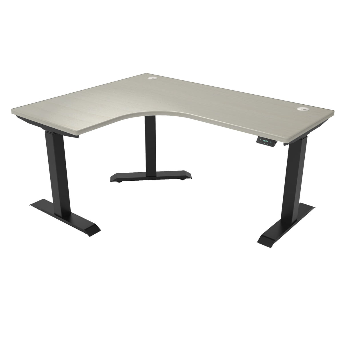 Ergoworks L-Shaped Electric Desk [Customizable] L-Shaped Extended Standing Desk, MFC Tabletop Ergoworks