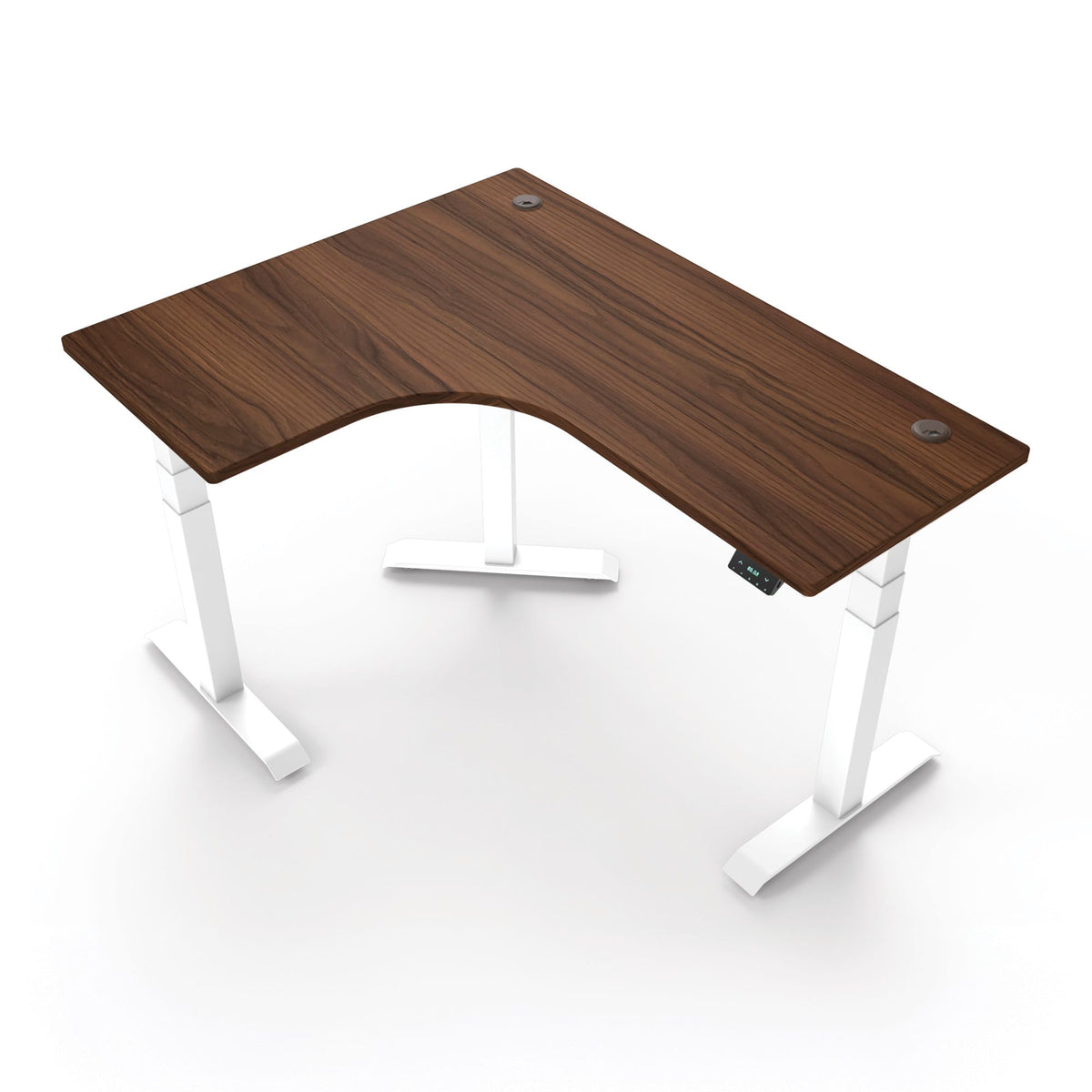 Ergoworks L-Shaped Electric Desk [Customizable] L-Shaped Extended Standing Desk, MFC Tabletop Ergoworks