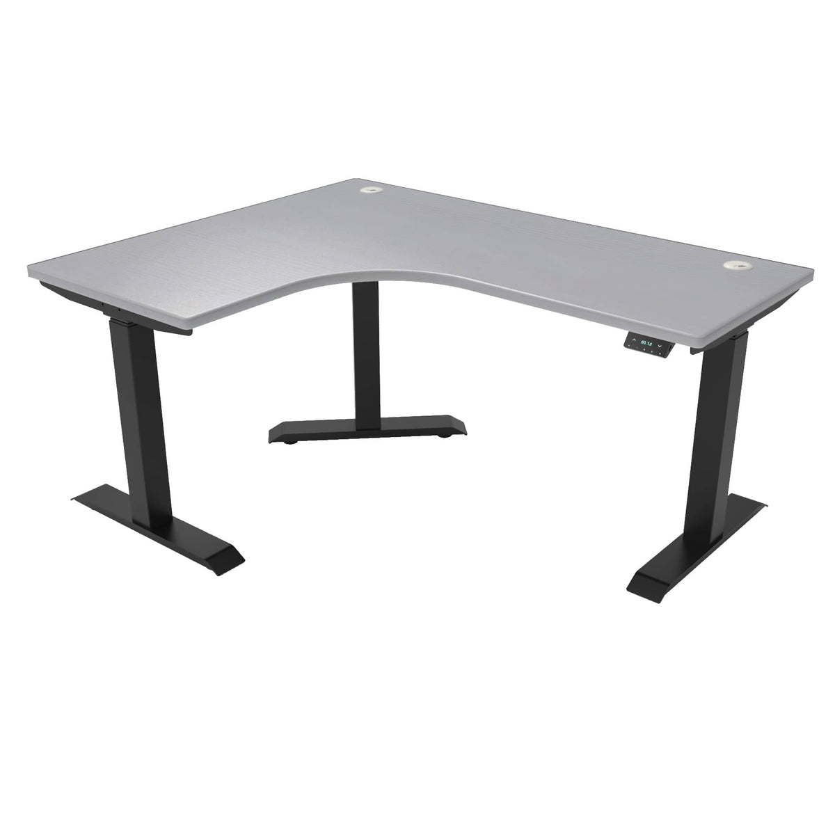Ergoworks L-Shaped Electric Desk [Customizable] L-Shaped Extended Standing Desk, MFC Tabletop Ergoworks