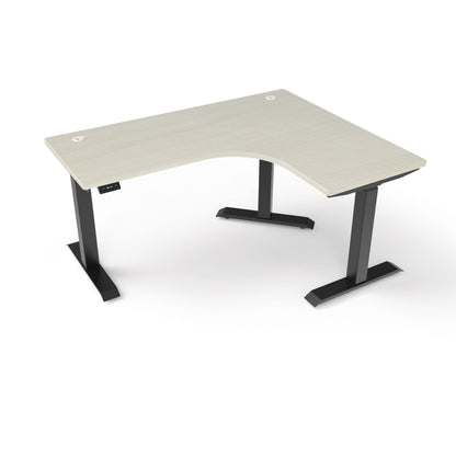 Ergoworks L-Shaped Electric Desk [Customizable] L-Shaped Extended Standing Desk, MFC Tabletop Ergoworks