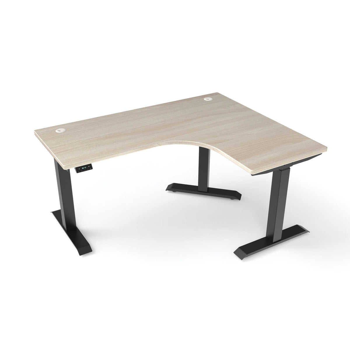 Ergoworks L-Shaped Electric Desk [Customizable] L-Shaped Extended Standing Desk, MFC Tabletop Ergoworks