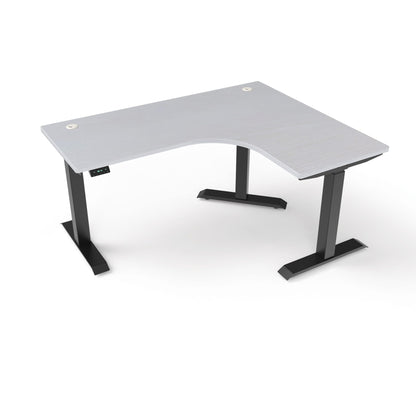 Ergoworks L-Shaped Electric Desk [Customizable] L-Shaped Extended Standing Desk, MFC Tabletop Ergoworks