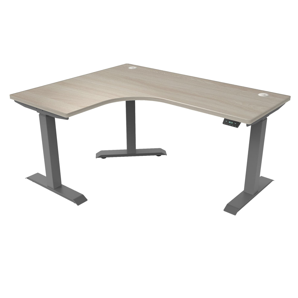 Ergoworks L-Shaped Electric Desk [Customizable] L-Shaped Extended Standing Desk, MFC Tabletop Ergoworks