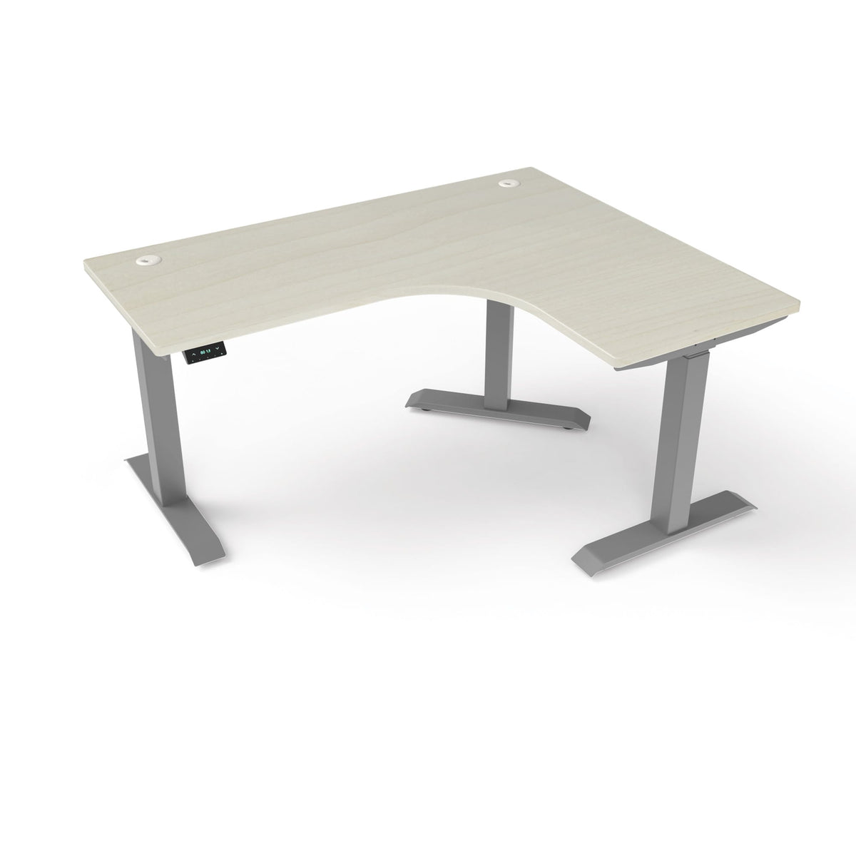 Ergoworks L-Shaped Electric Desk [Customizable] L-Shaped Extended Standing Desk, MFC Tabletop Ergoworks