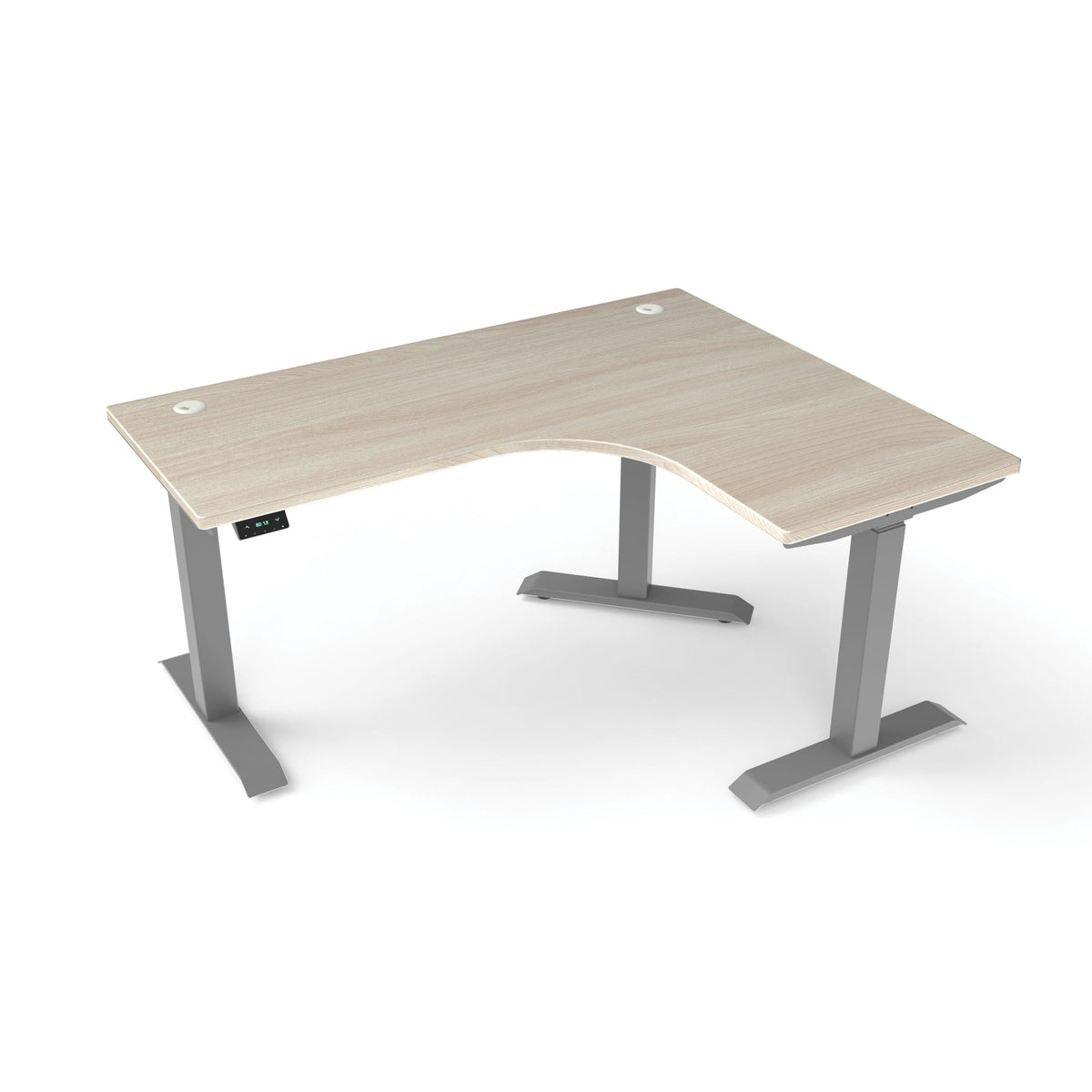 Ergoworks L-Shaped Electric Desk [Customizable] L-Shaped Extended Standing Desk, MFC Tabletop Ergoworks