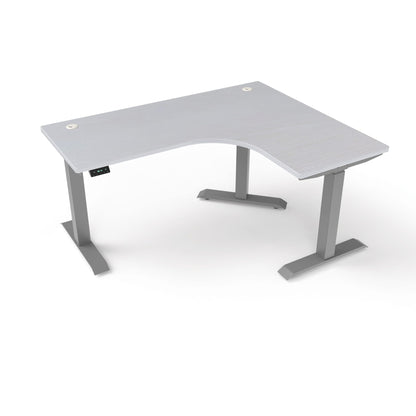 Ergoworks L-Shaped Electric Desk [Customizable] L-Shaped Extended Standing Desk, MFC Tabletop Ergoworks