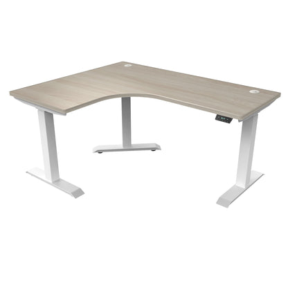 Ergoworks L-Shaped Electric Desk [Customizable] L-Shaped Extended Standing Desk, MFC Tabletop Ergoworks