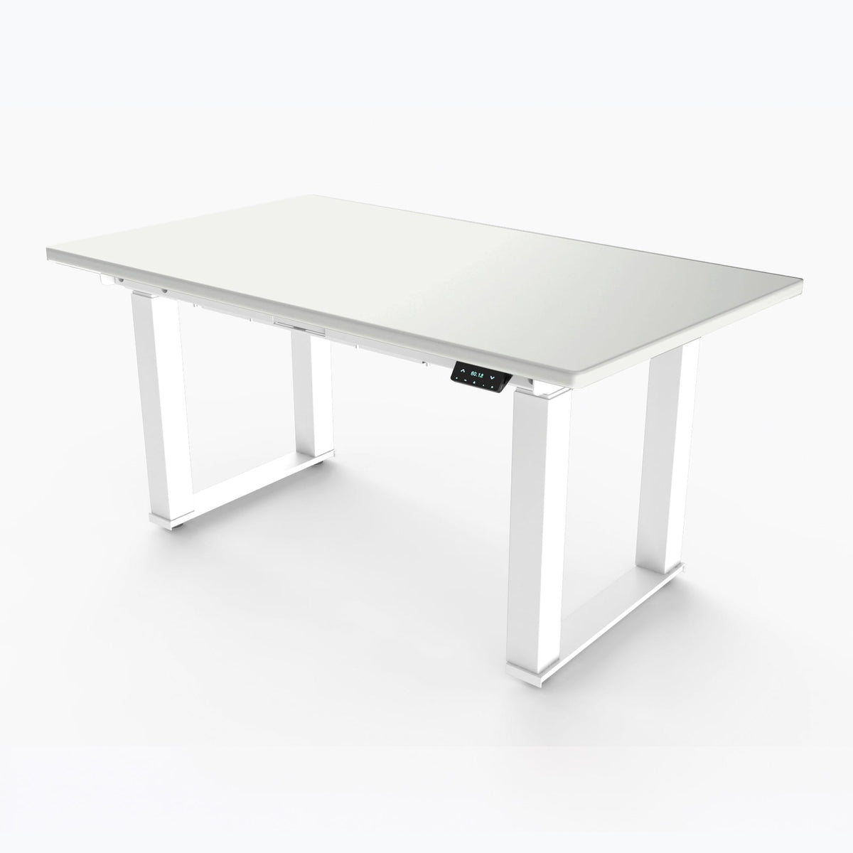 Ergoworks Meeting Room Electric Desk White (MFC101) / White Majestic Standing Desk, MFC Tabletop Ergoworks