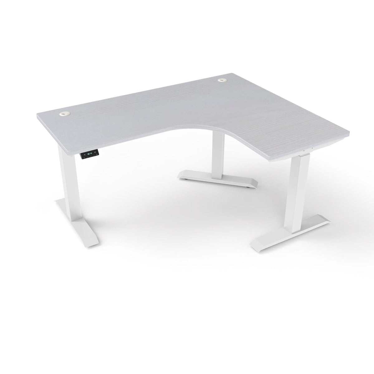 Ergoworks L-Shaped Electric Desk [Customizable] L-Shaped Extended Standing Desk, MFC Tabletop Ergoworks