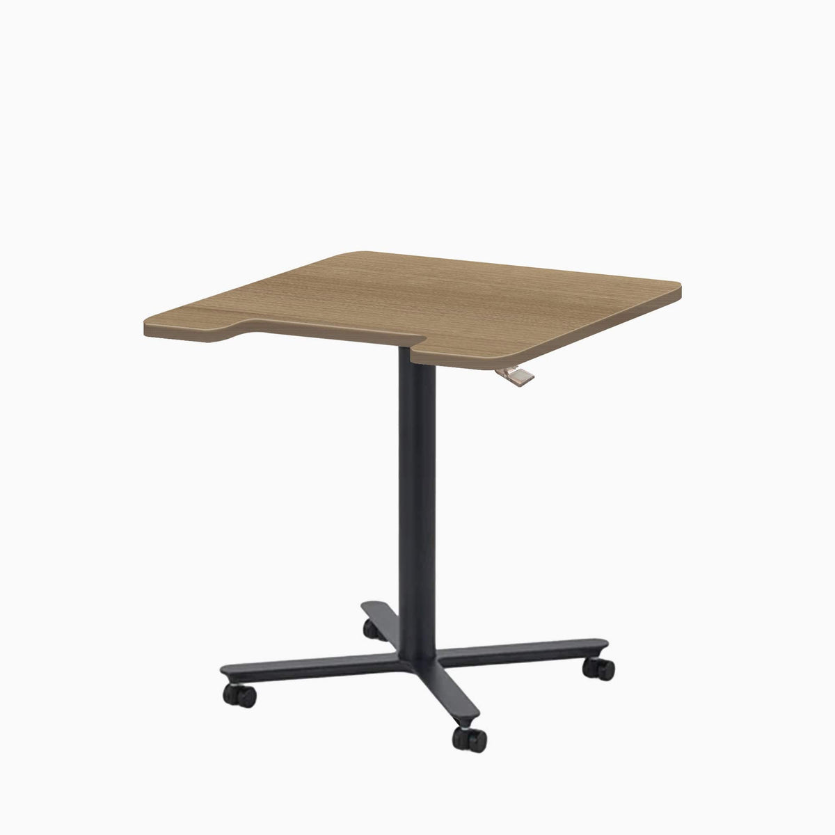ERGOWORKS Mobile Single Pole Pneumatic Adjustable Desk Ergoworks