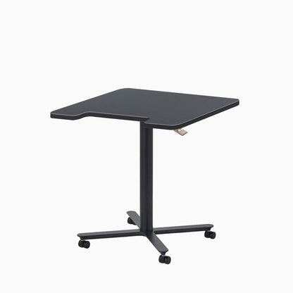 ERGOWORKS Mobile Single Pole Pneumatic Adjustable Desk Ergoworks