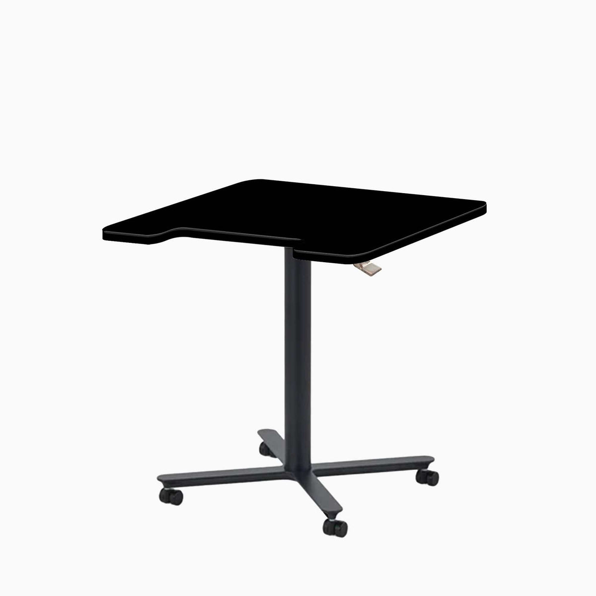 ERGOWORKS Mobile Single Pole Pneumatic Adjustable Desk Ergoworks